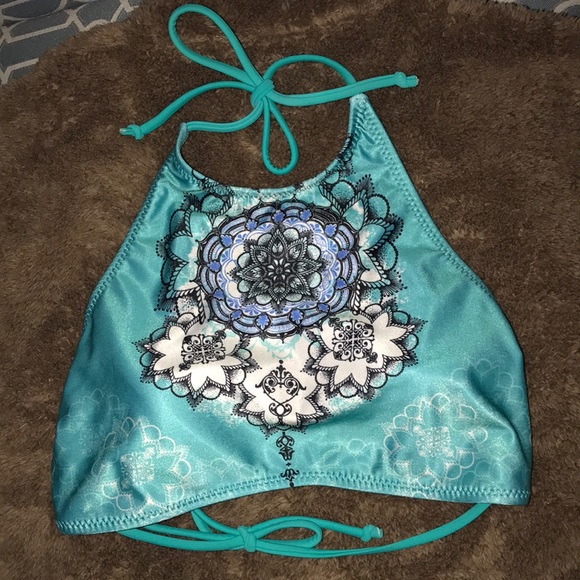 🌸 Blue bikini top - Picture 1 of 3